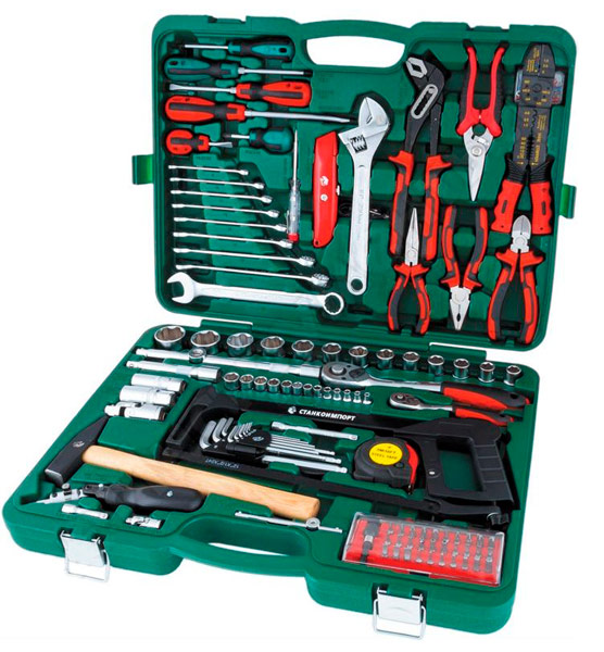 Kit de ferramentas profissionais Stankoimport NAB.12.14.105