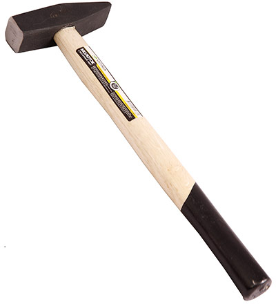Normaler Hammer mit Holzgriff