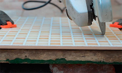 Ceramic tile cutting