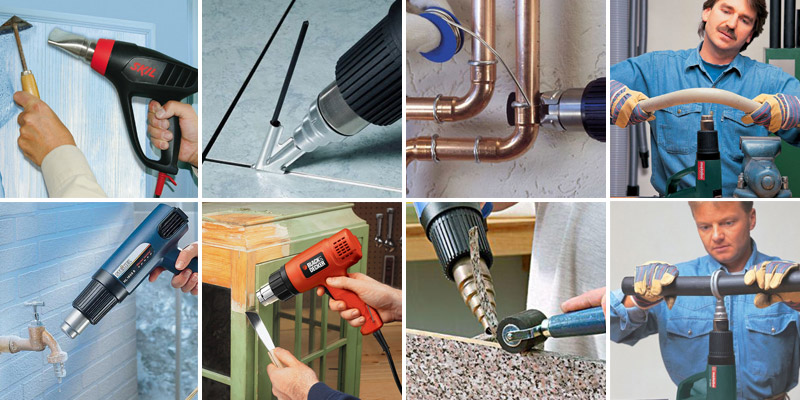 Types of work that can be done with a hot air gun