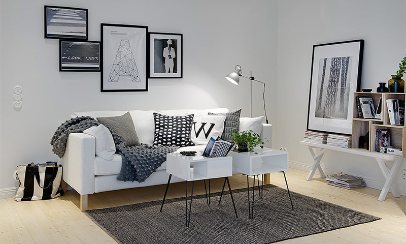 Scandinavian style living room - ideas and design secrets