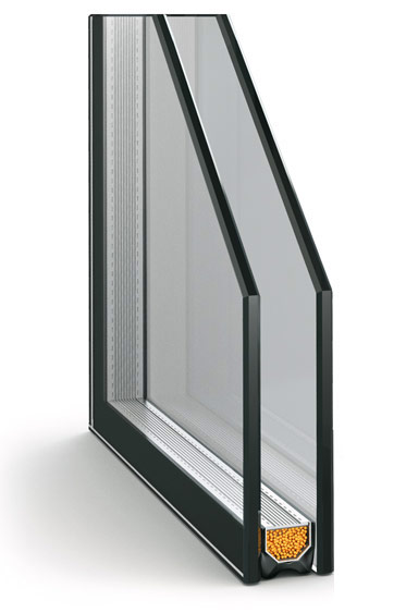 Single chamber double-glazed window