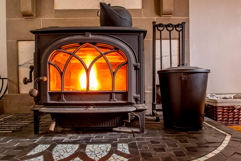 cast iron fireplace stove