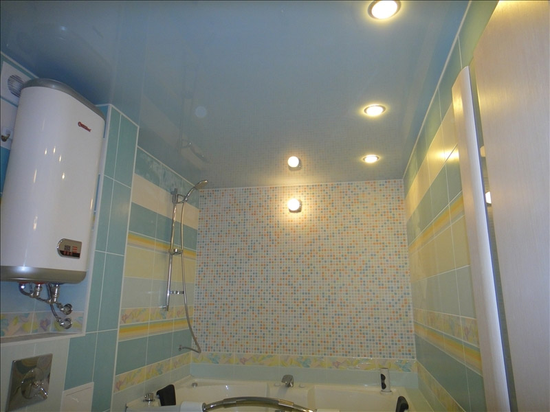 Spanplafond in de badkamer