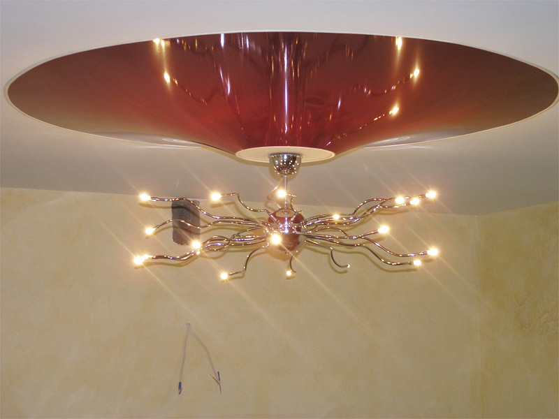 Conical suspended ceiling