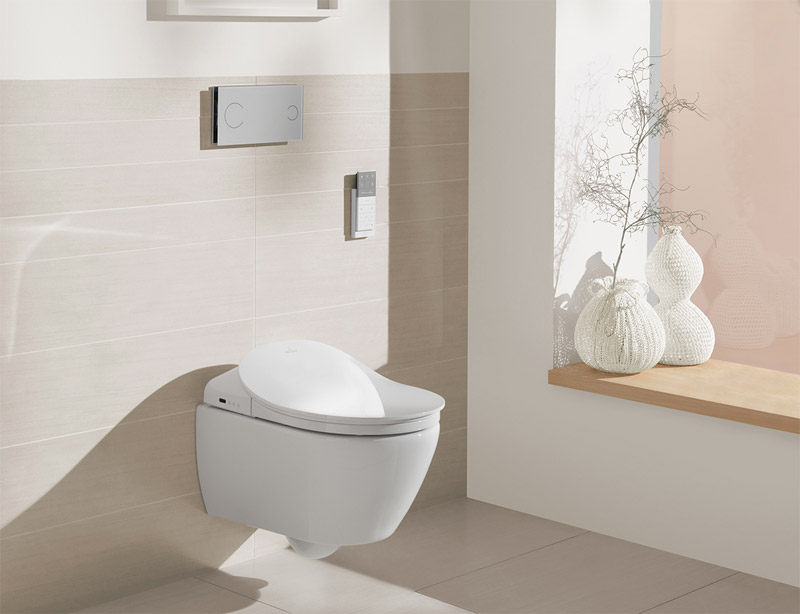 Wall hung toilet with concealed cistern