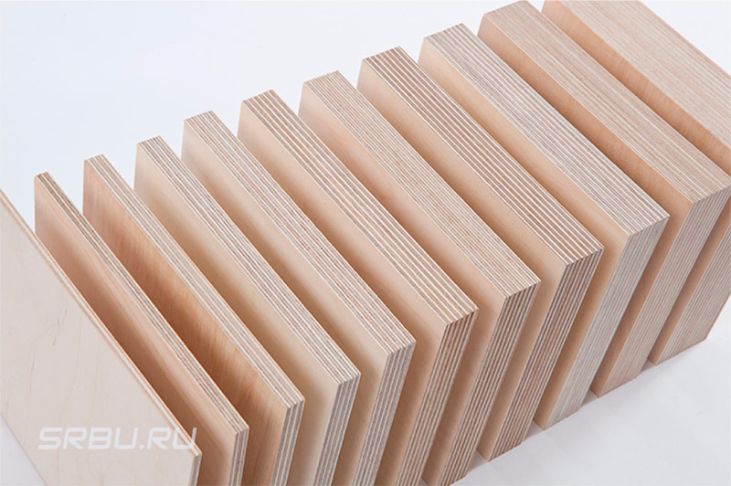 Assortment of plywood