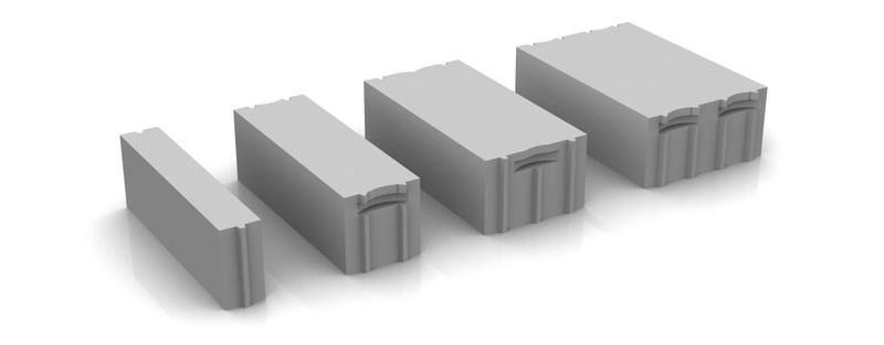 Размери на газови силикатни блокове