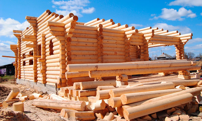 Huizen gemaakt van houtblokken - voor- en nadelen
