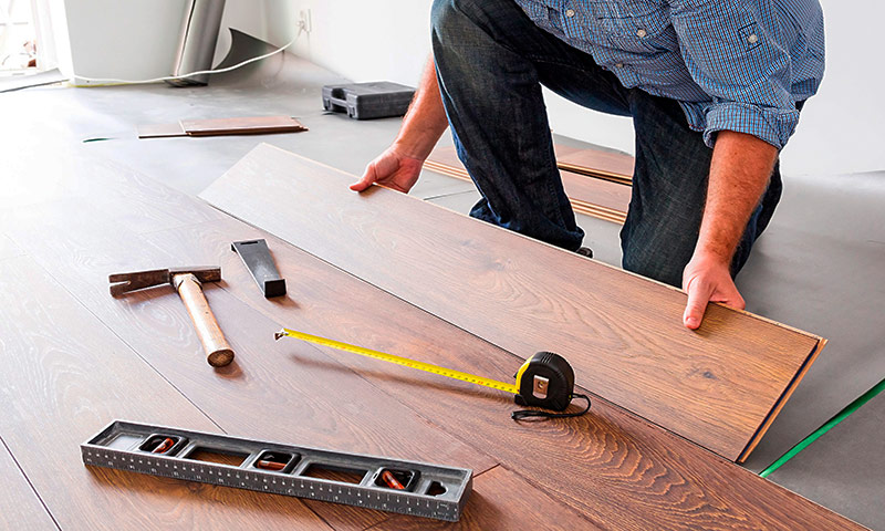 The tool is needed for laying laminate