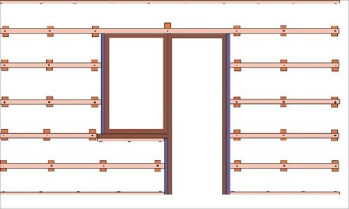Een voorbeeld van een krat voor PVC-panelen