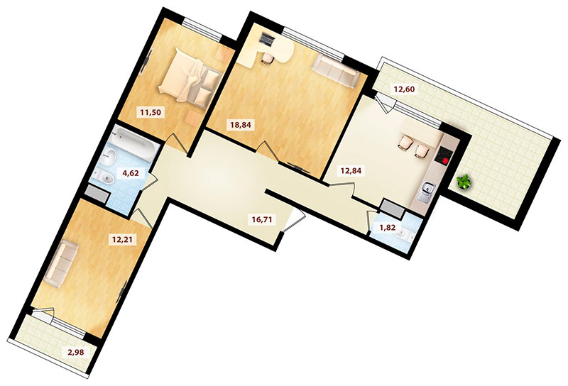 Lägenhet layout
