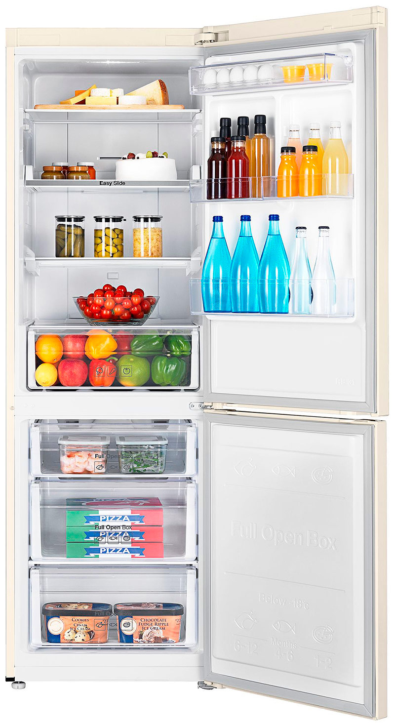 Two-compartment refrigerator with bottom freezer
